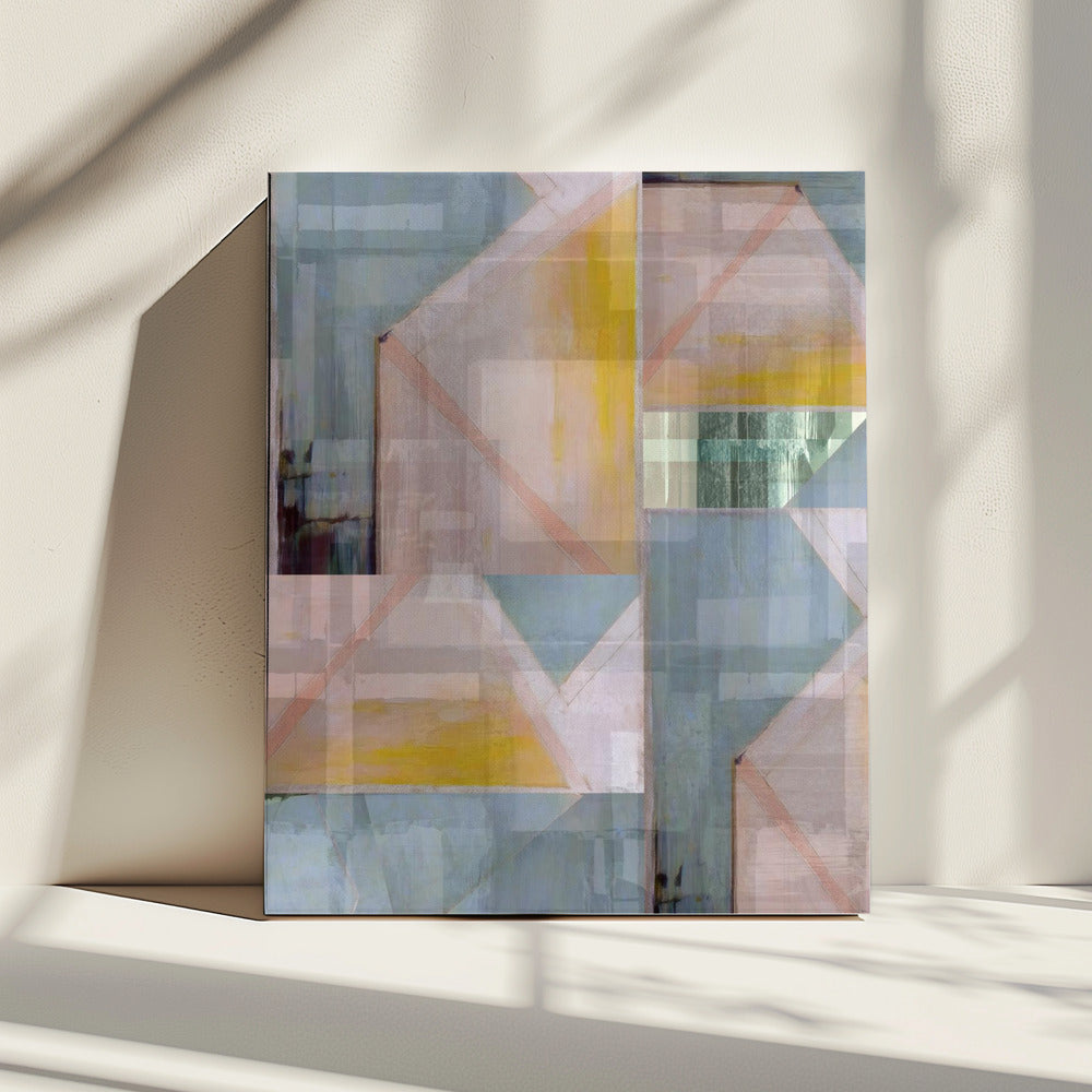 Abstract Shades of Blue and Neutral 3 | Canvas