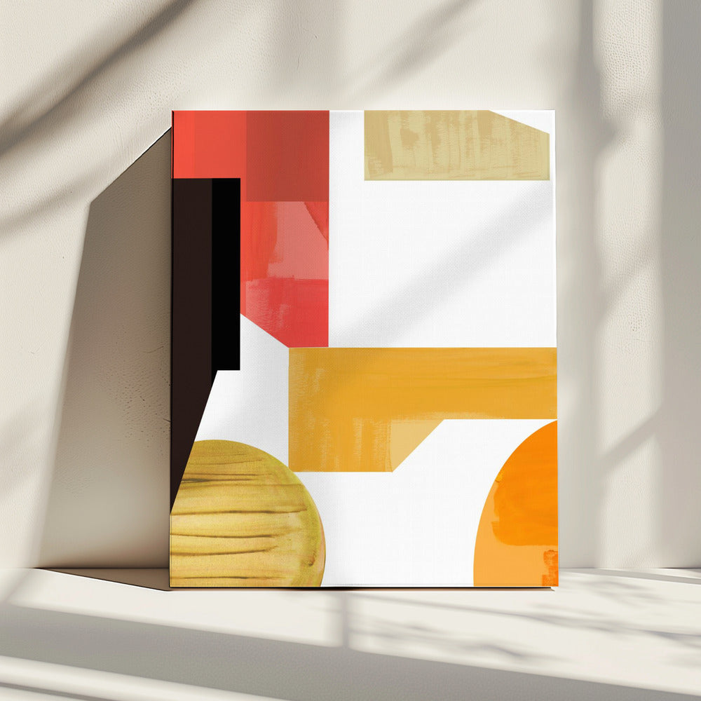 Geometric Warmth No3 | Canvas