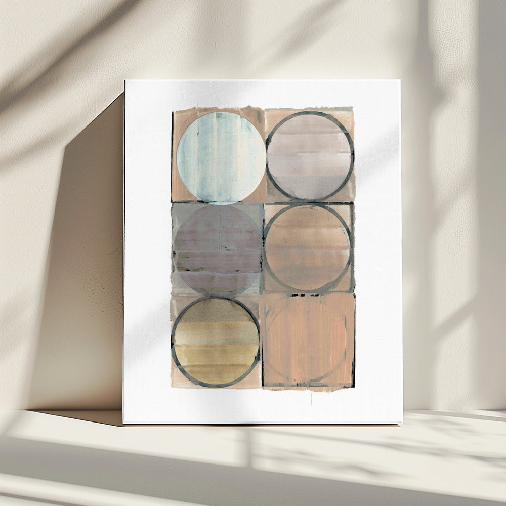 Circles In Squares No 3 | Canvas
