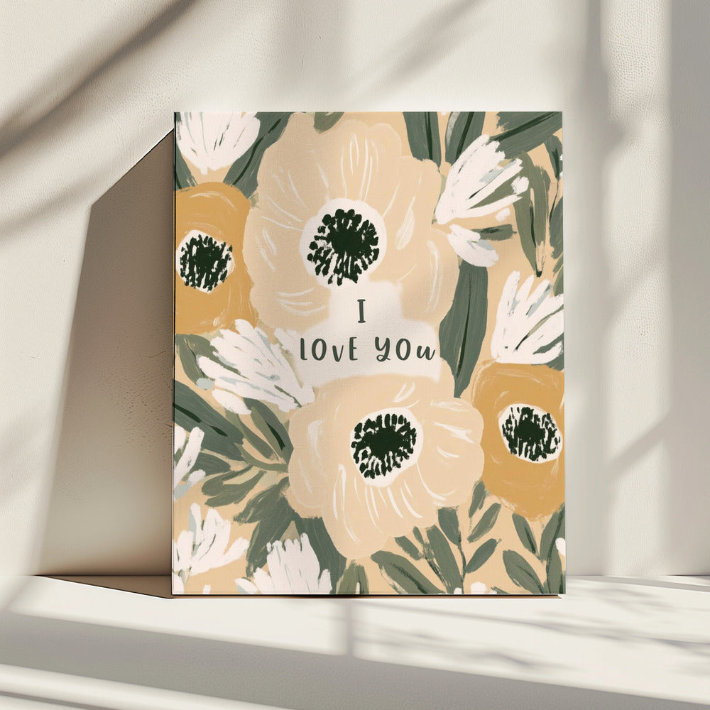Floral Love Note | Canvas