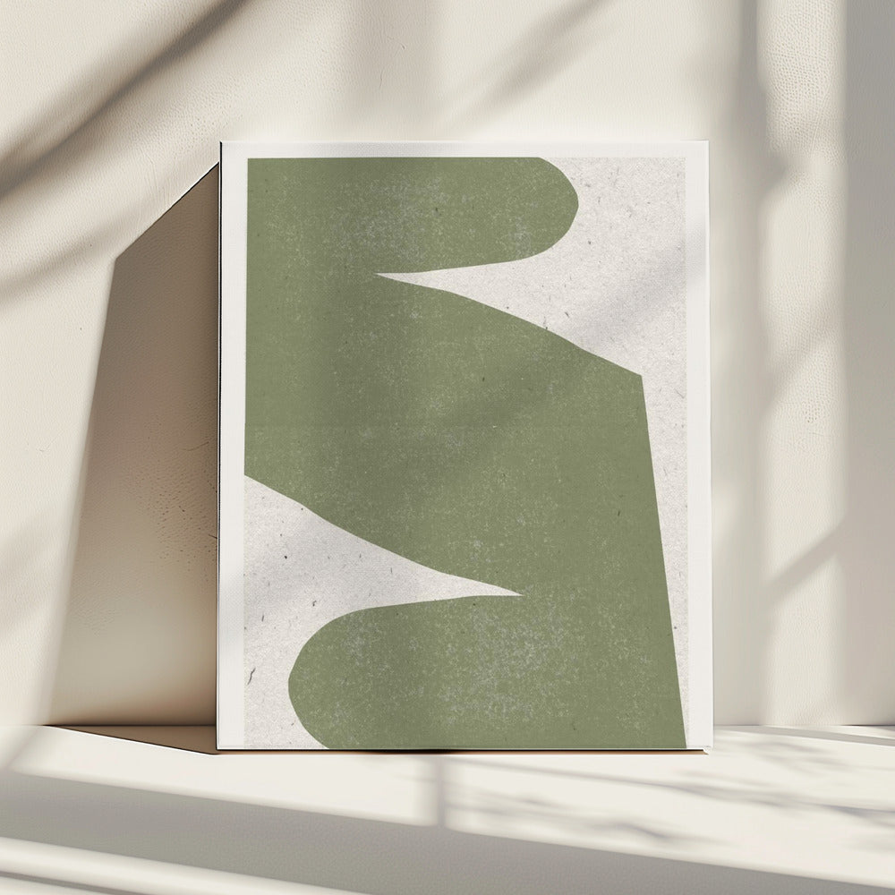 Gentle Green Flow | Canvas