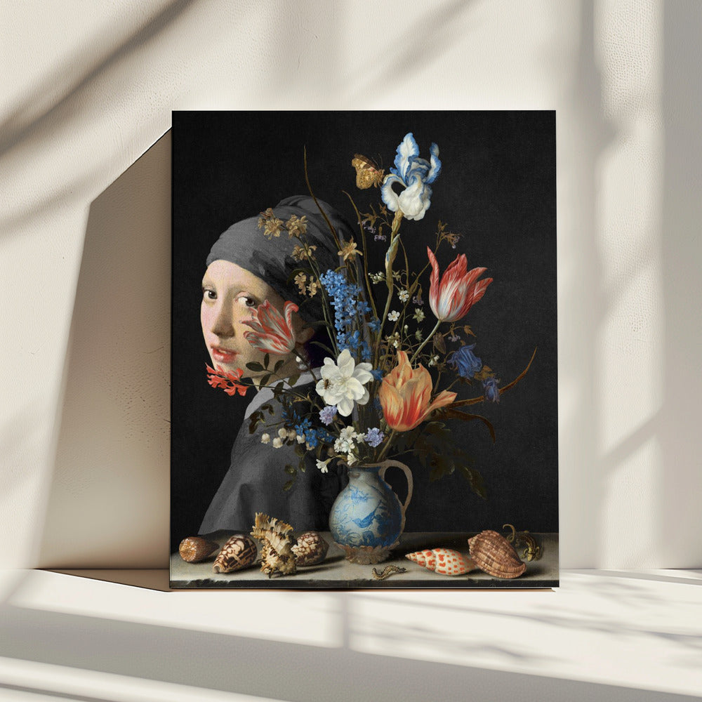 Girl With a Pearl Earring - Behind a Wan Li Vase Edition | Canvas