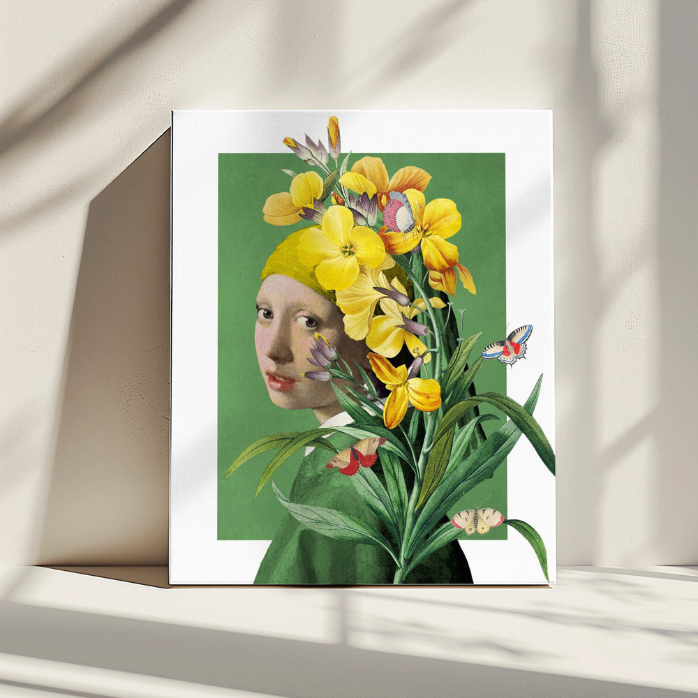 Girl With Pearl Earring the Springtime Edition | Canvas