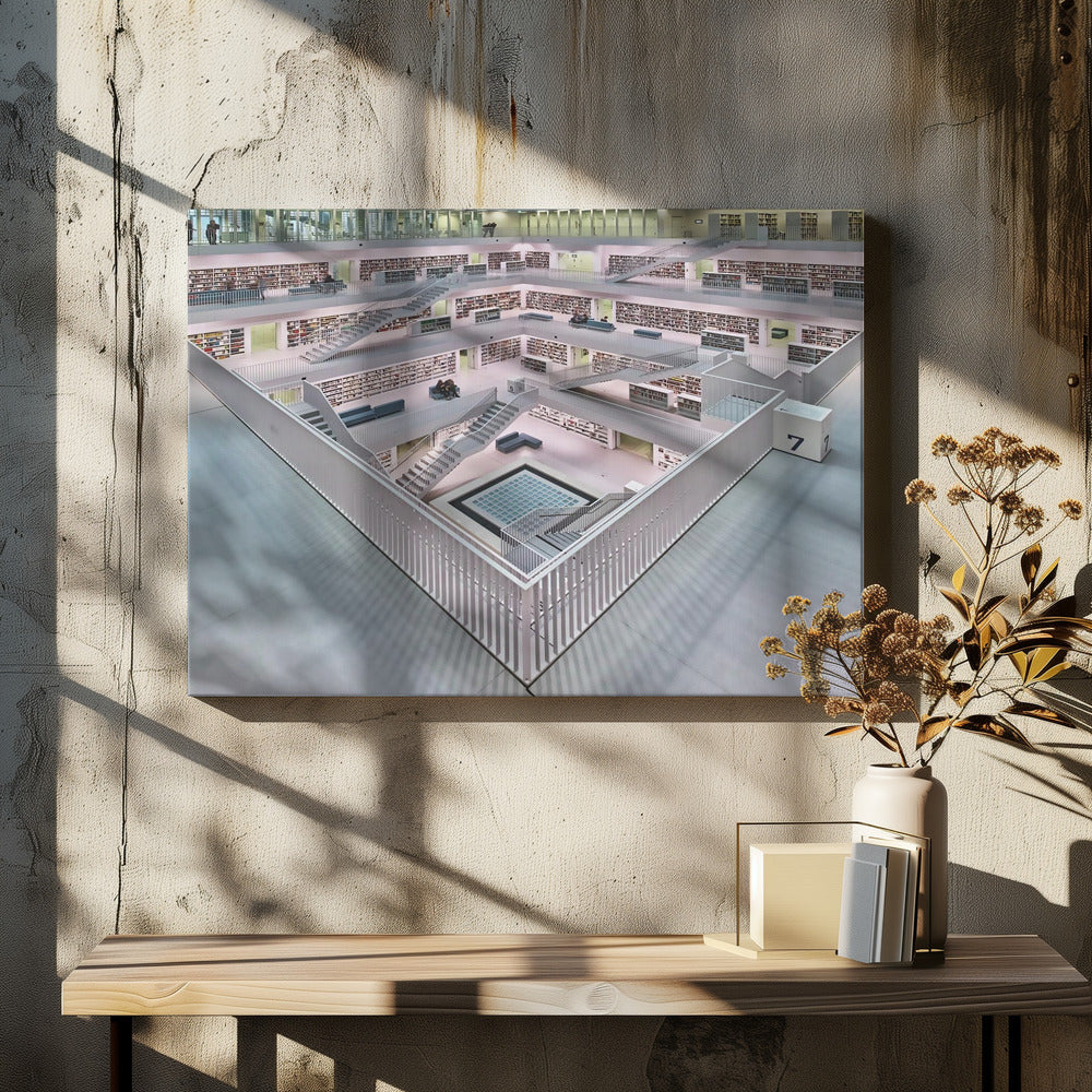 Stadtbibliothek Stuttgart inner space I | Canvas
