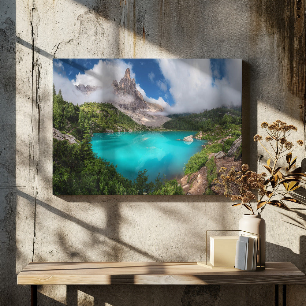 Veneto - Lago di Sorapis Panorama | Canvas