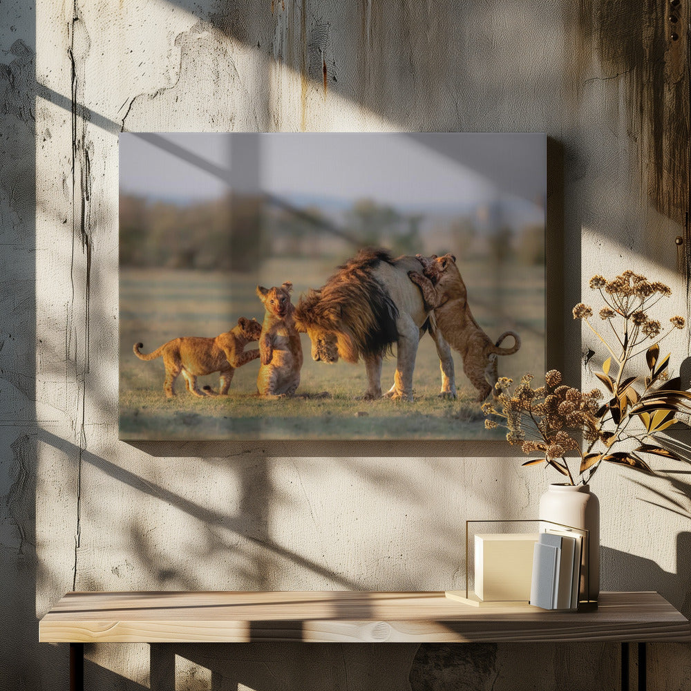 Dad and kids | Canvas