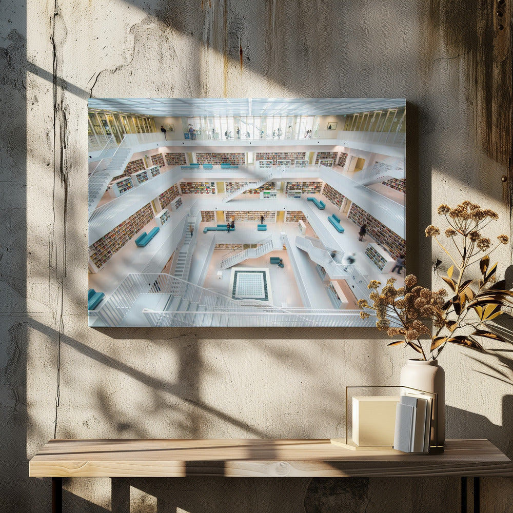 library Stuttgart | Canvas
