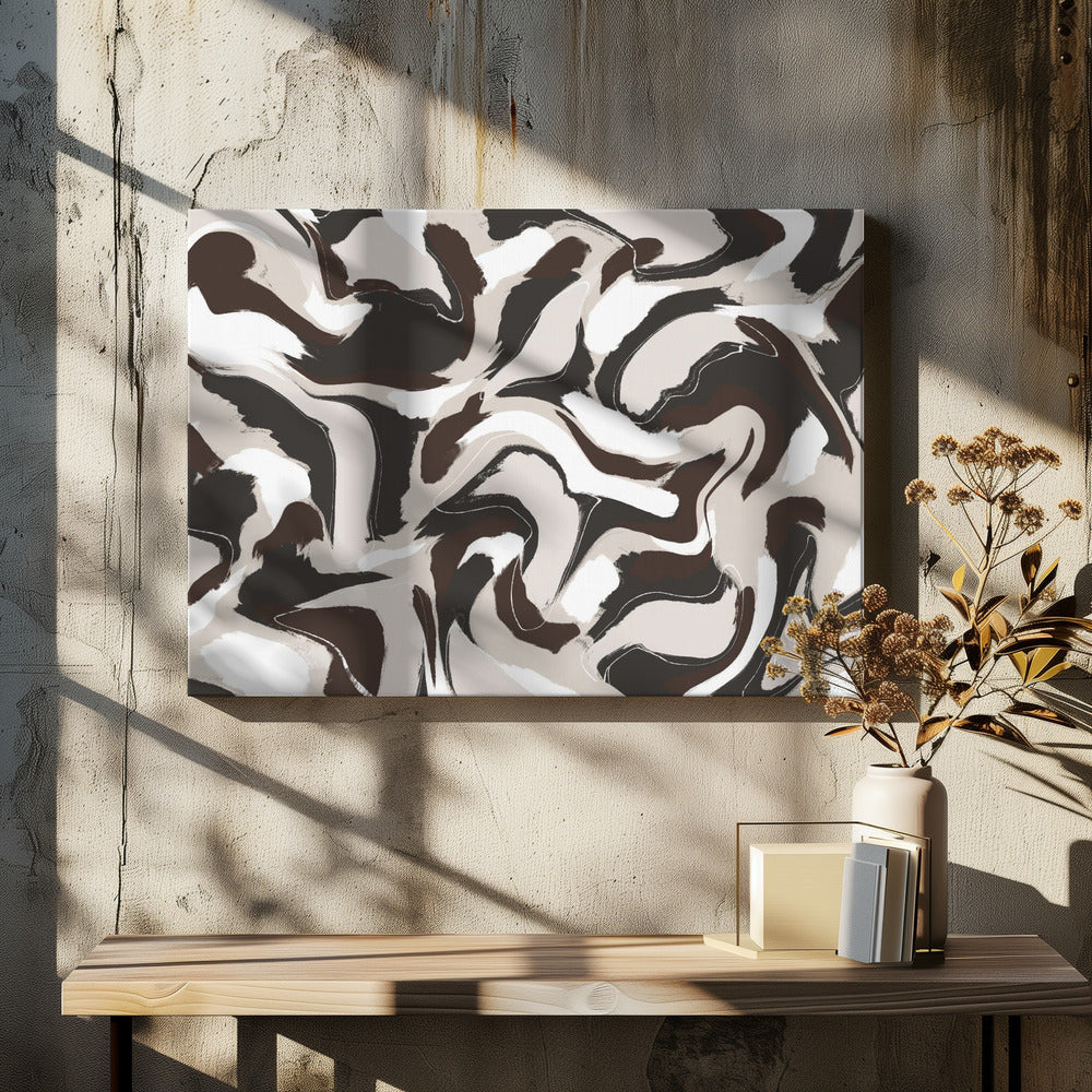 Swirling Earth Tones | Canvas