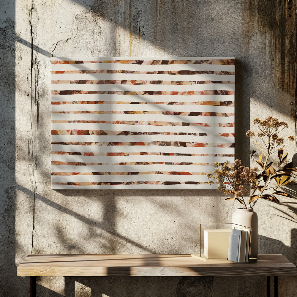 Stripes of Earthy Warmth | Canvas