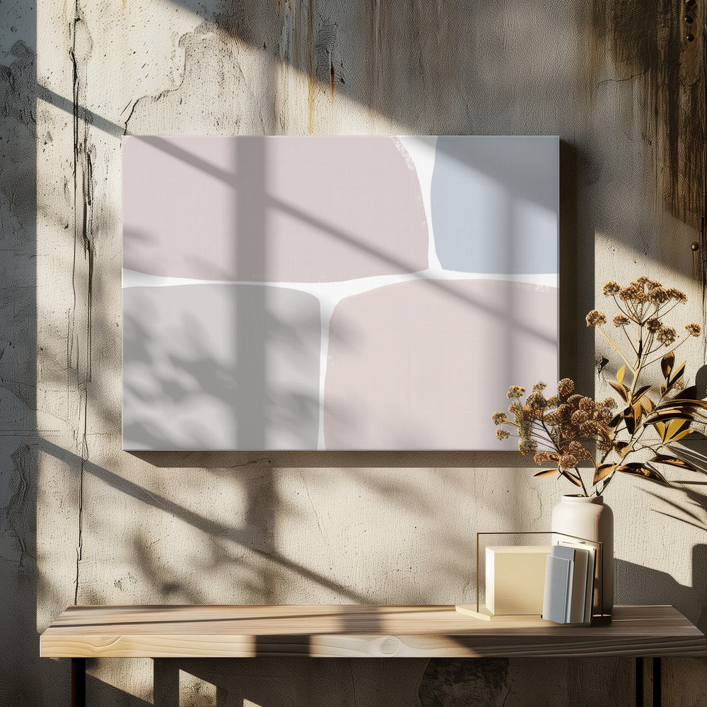 Pastel Tones with Geometric Shapes | Canvas