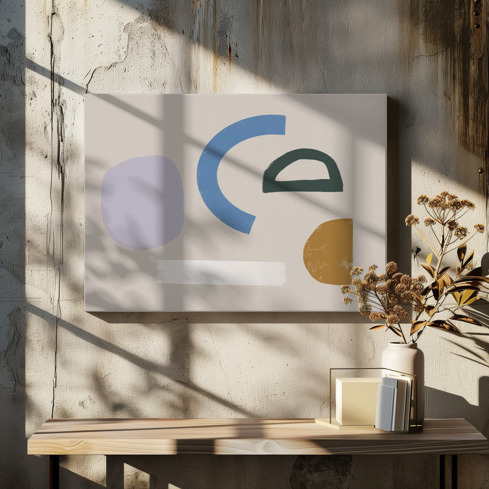 Minimalist Shapes in Muted Colors | Canvas