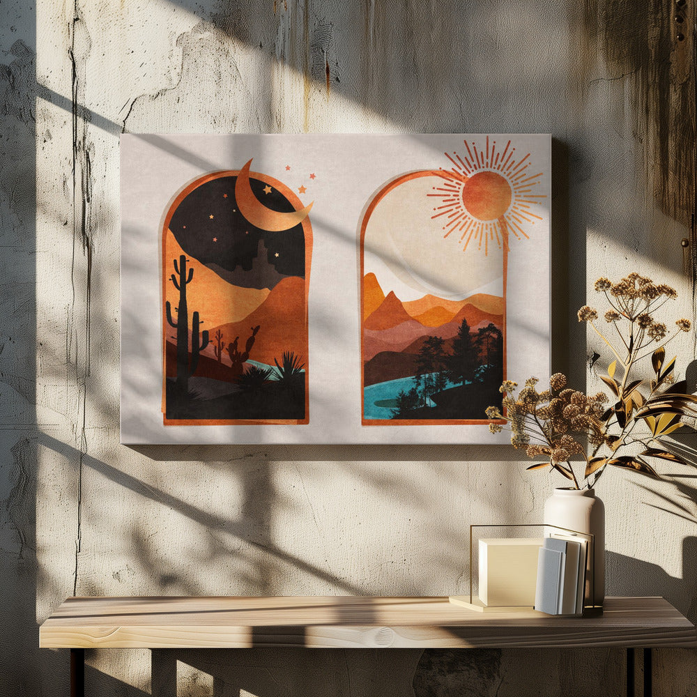 Desert's Dawn & Dusk | Canvas