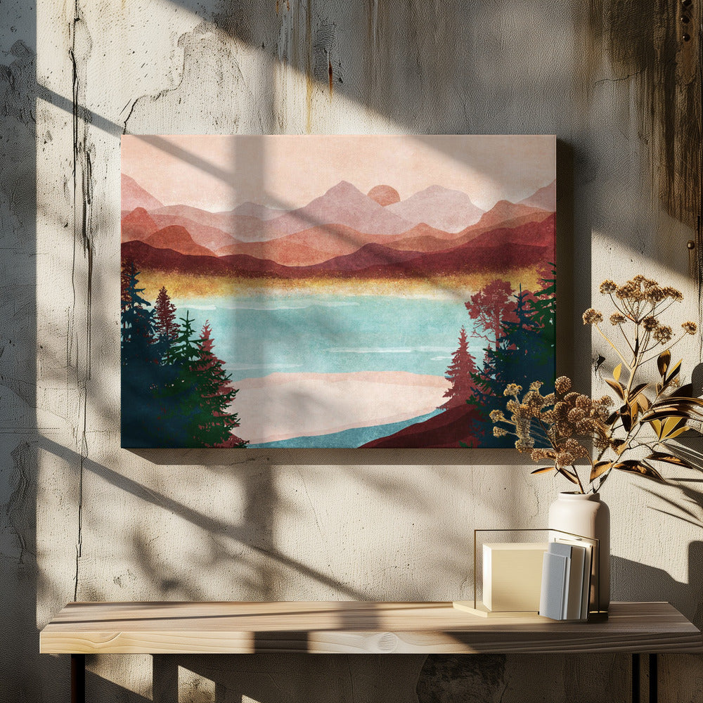 Mountain Dawn Serenity | Canvas