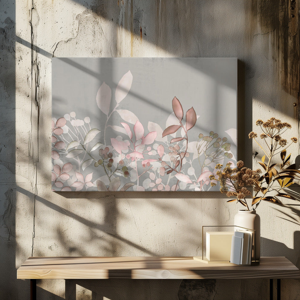Watercolor Pastel Garden Pink | Canvas