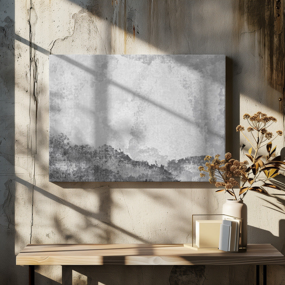 Grayscale Mountains | Canvas