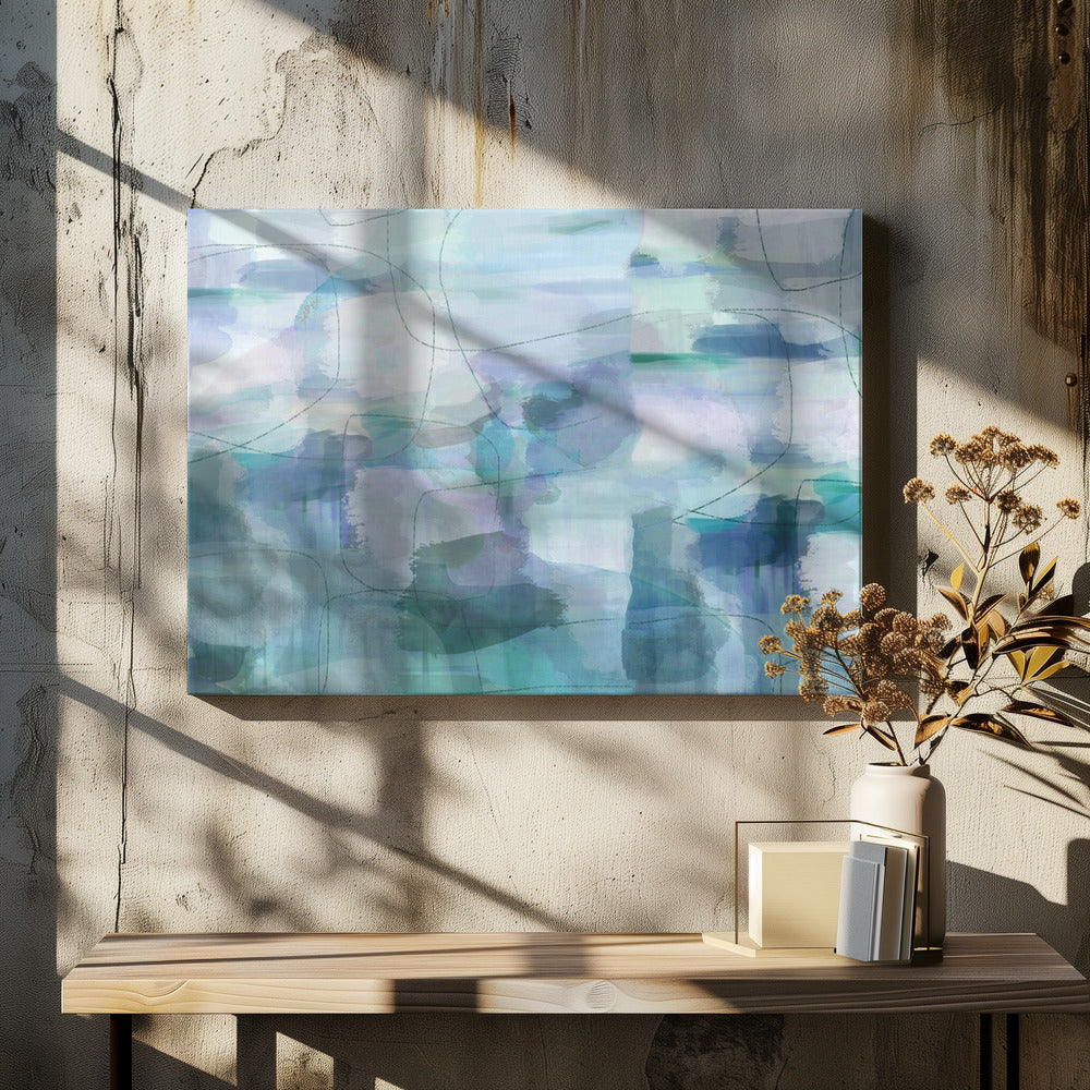 Aquarelle Blues 2 | Canvas