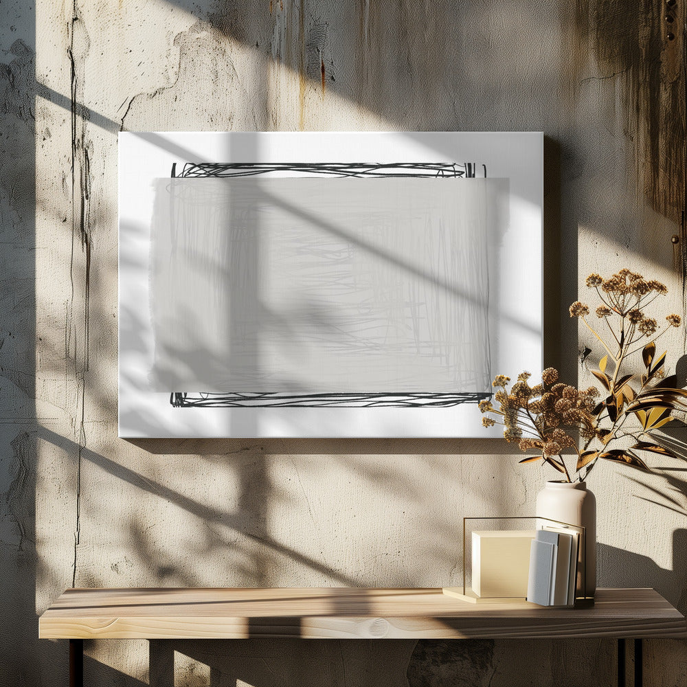 Scribbled Serenity | Canvas