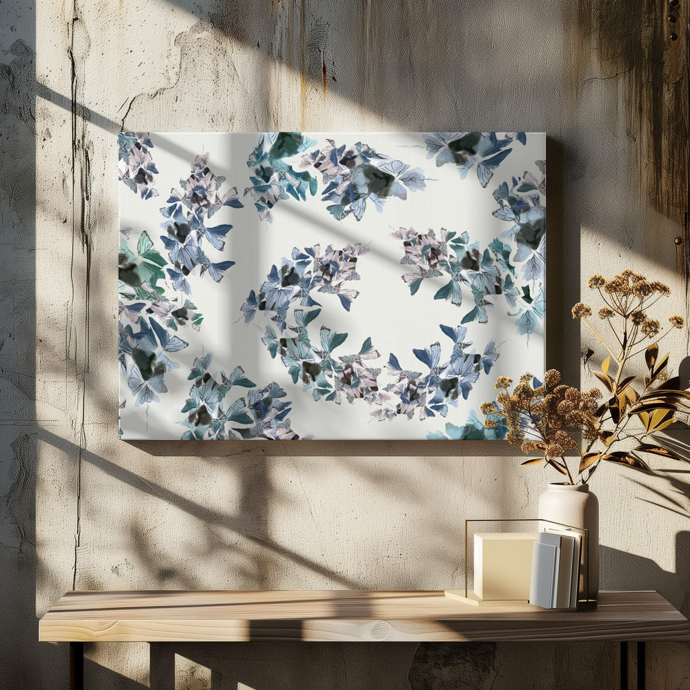 Blue Floral Mix | Canvas