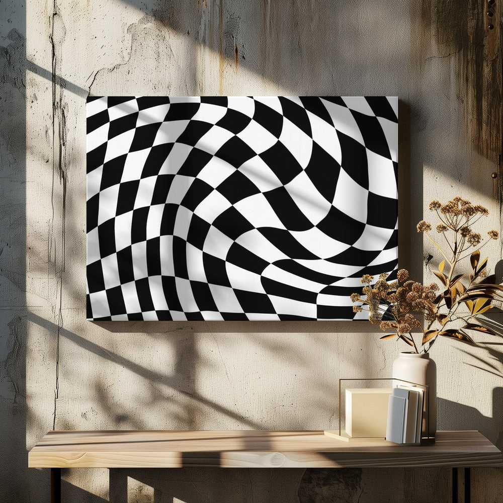 Checkerboard black and white | Canvas