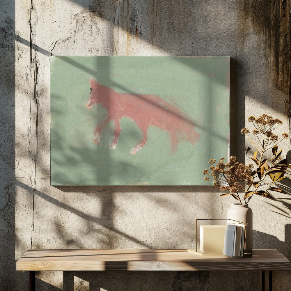 The Fox In Muted Tones | Canvas
