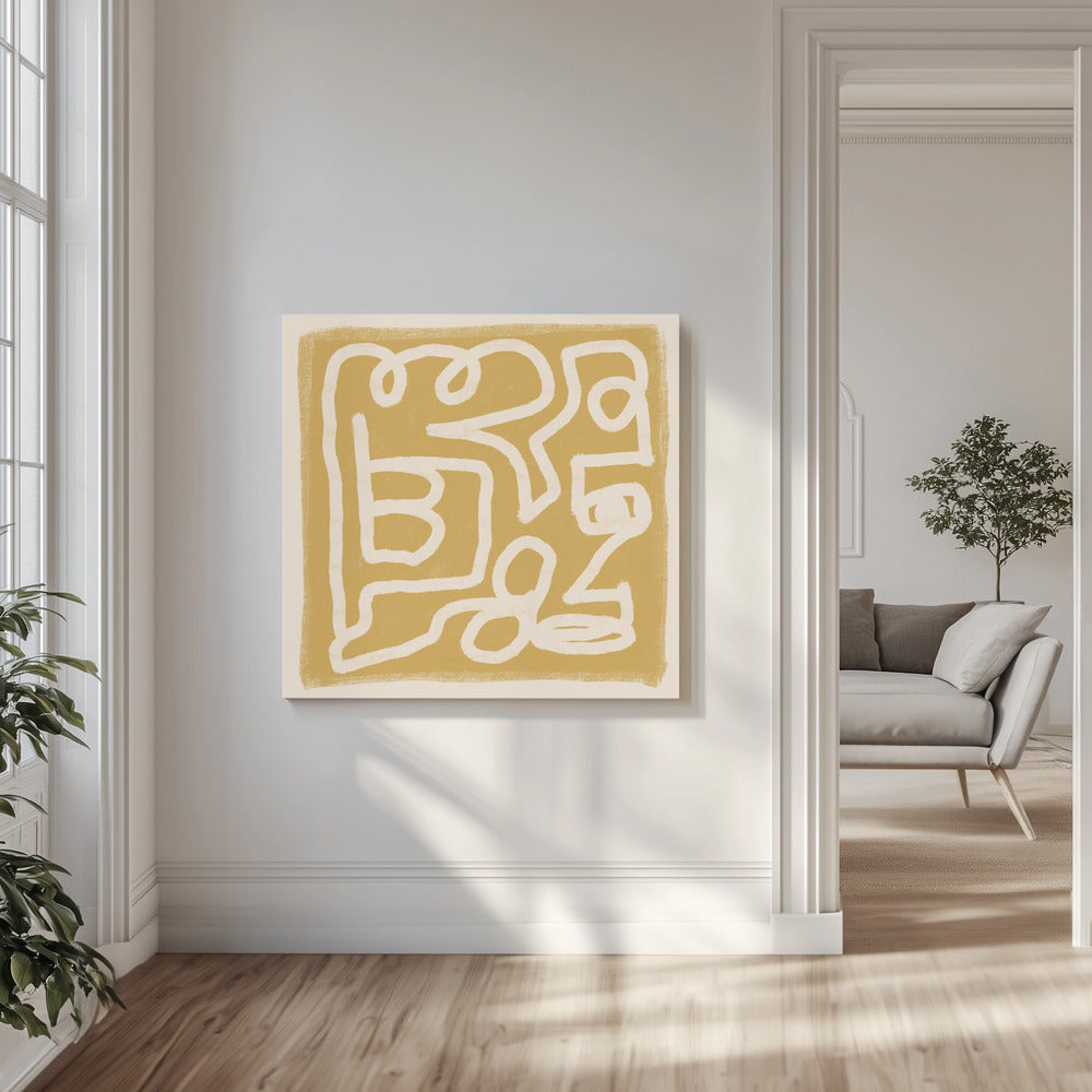 Abstract Line Drawing | Canvas