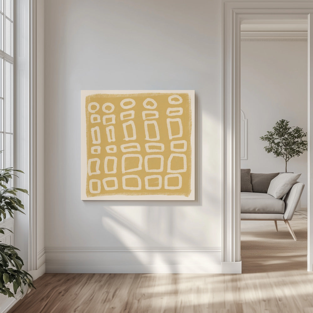 Abstract squares and cirlces | Canvas