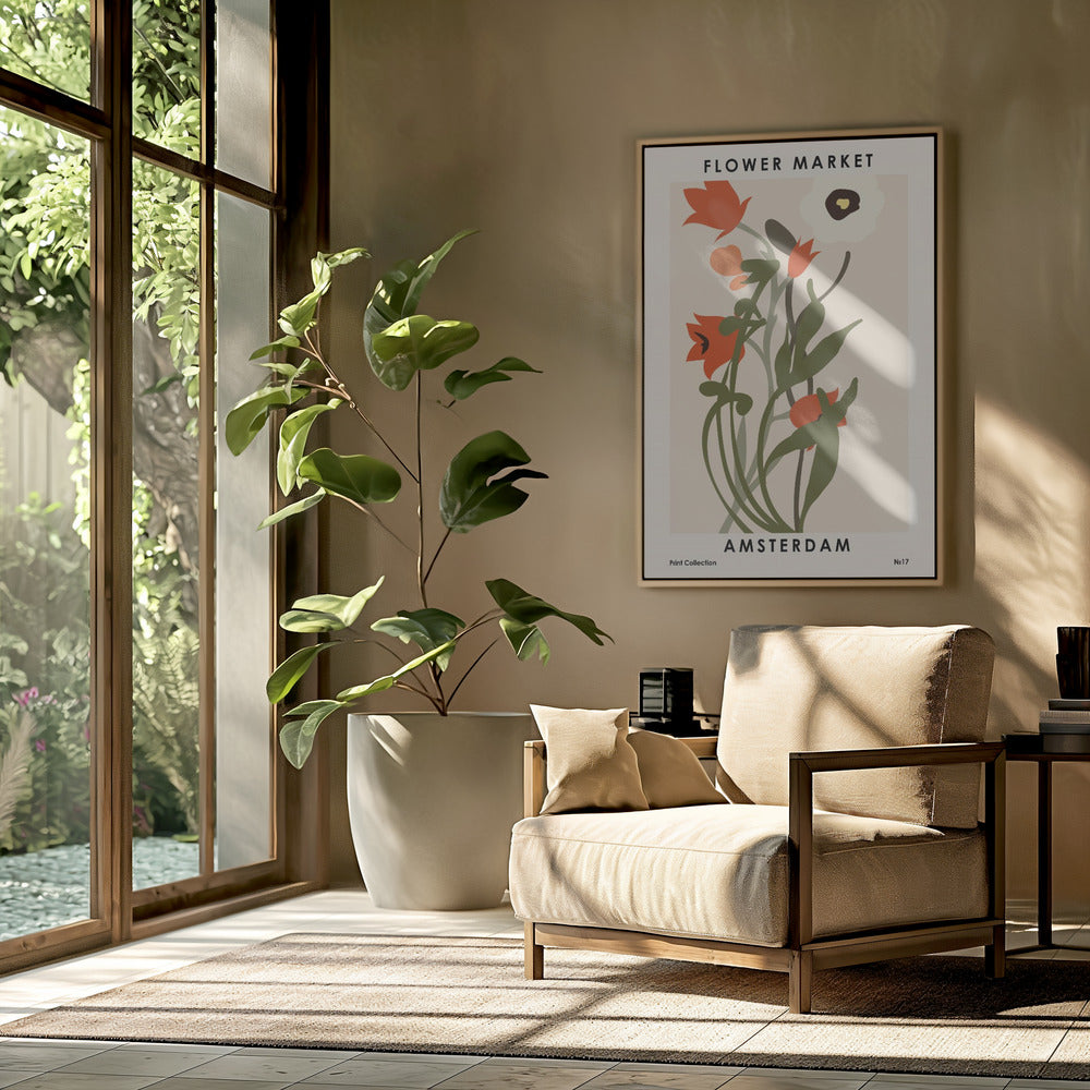 Flower Market Amsterdam | Poster