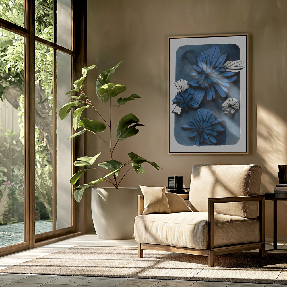 Blue Blossom Depth | Poster