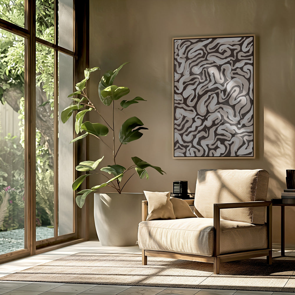 Swirling Earth Tones | Poster