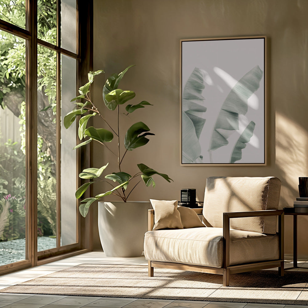 Blush Banana Leaves | Poster