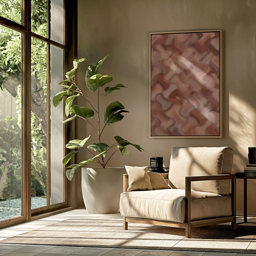 Terracotta Waves | Poster