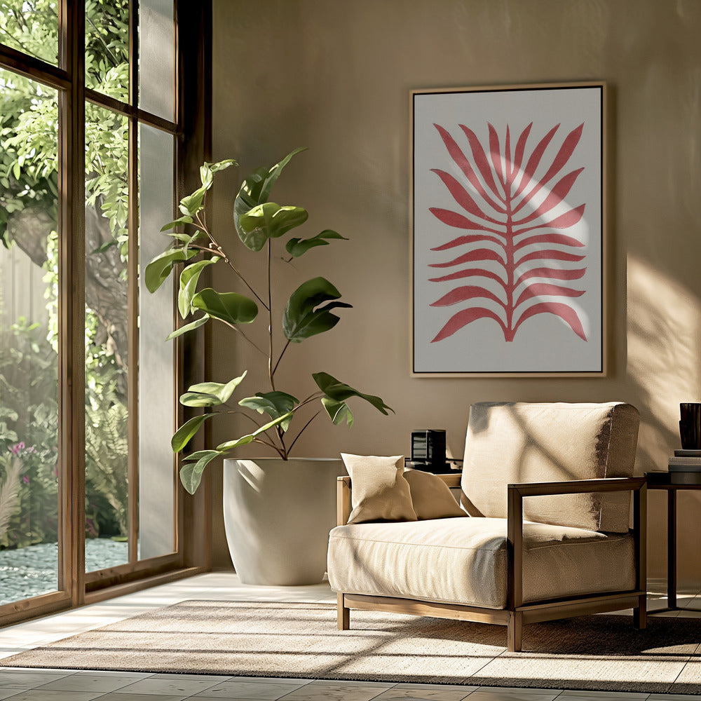 Red Branch / Lino Print | Poster