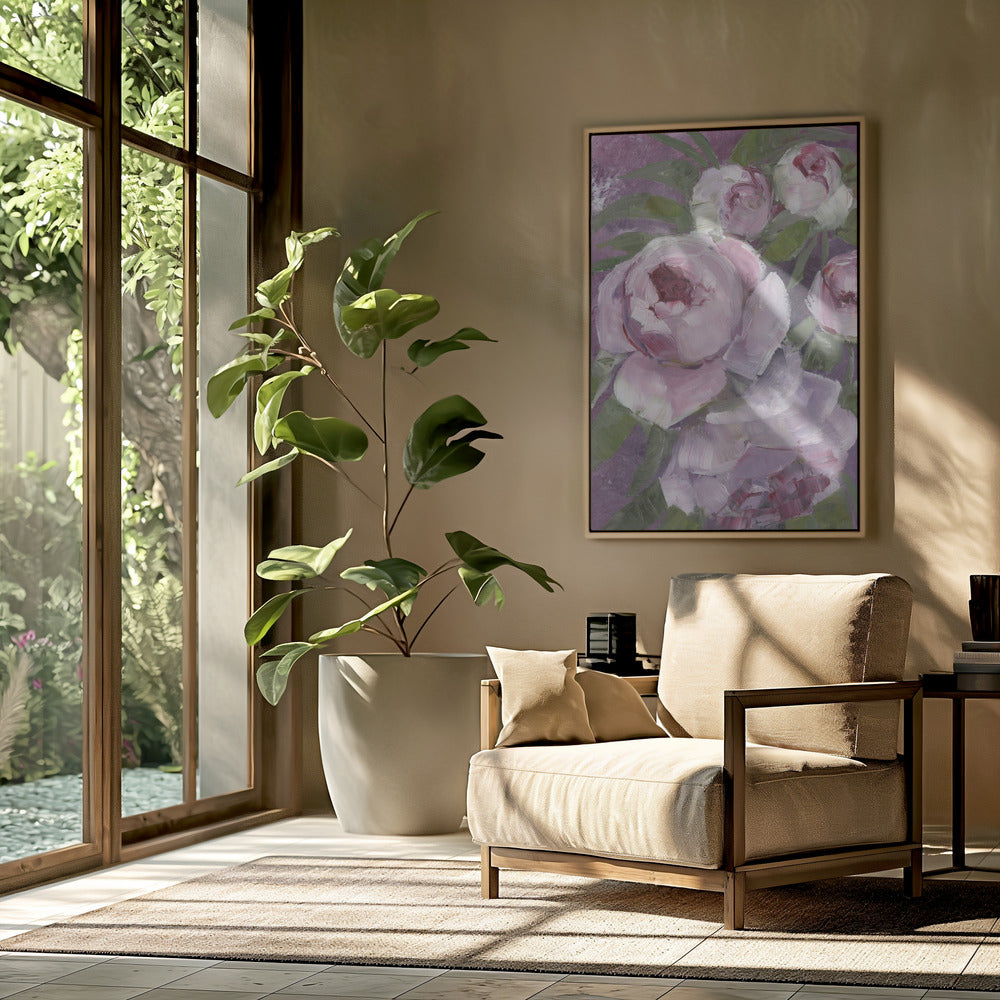 Rylee painterly roses | Poster