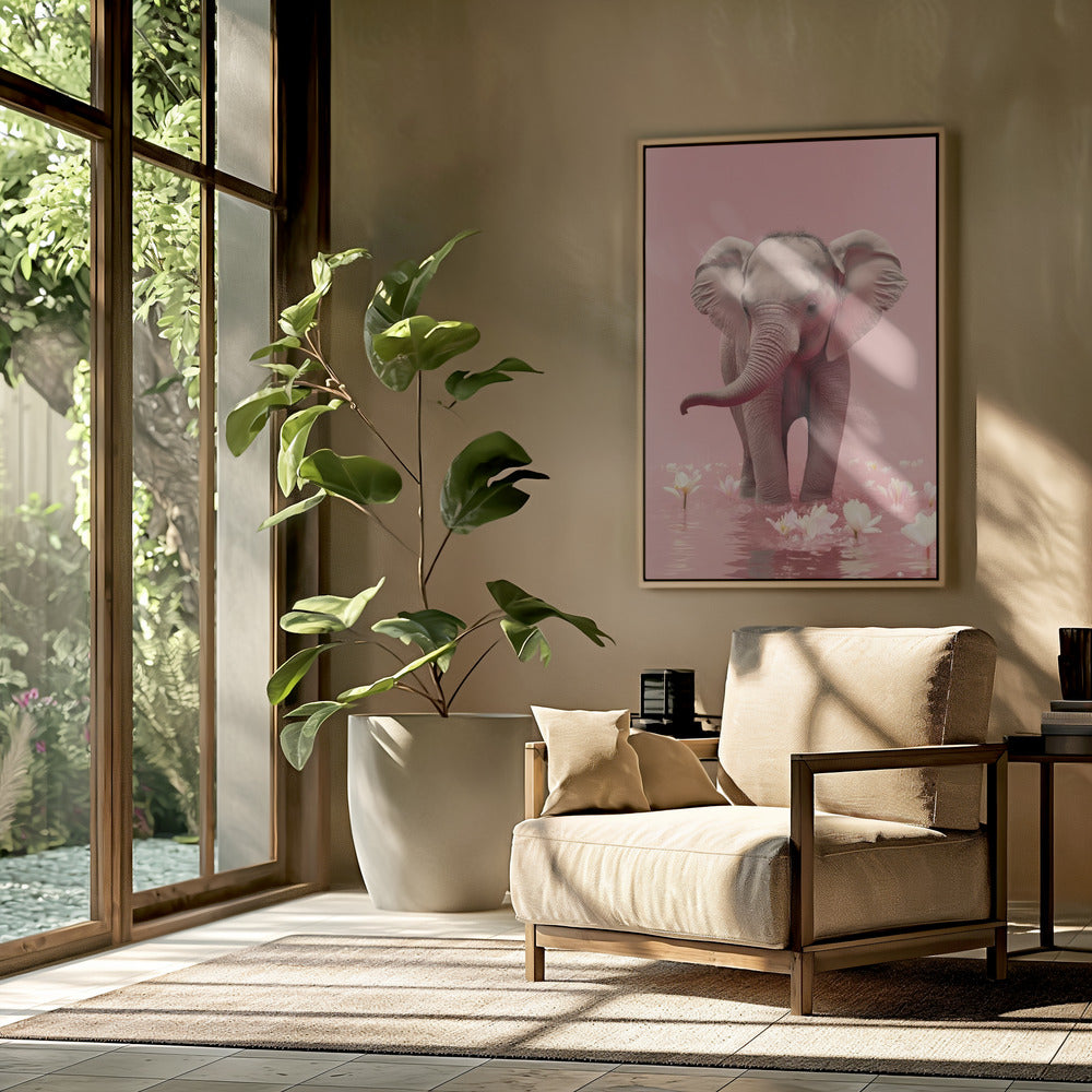 Elephant in Blossoms | Poster