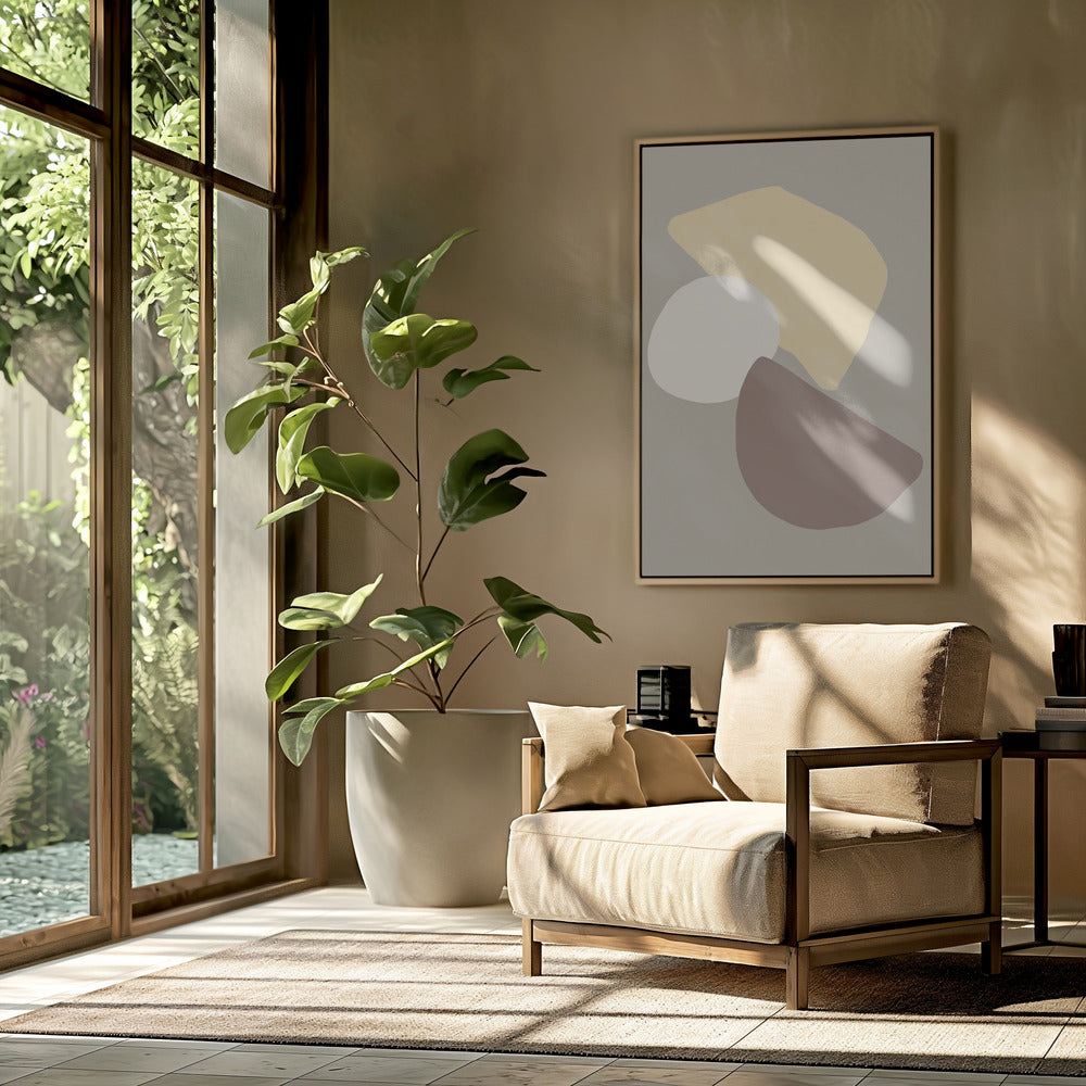 Geometrical Fields Yellow | Poster