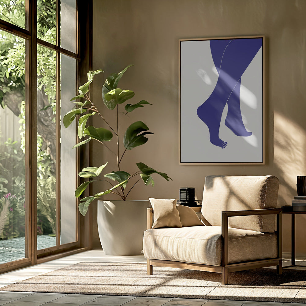 Tip Toe Blue | Poster
