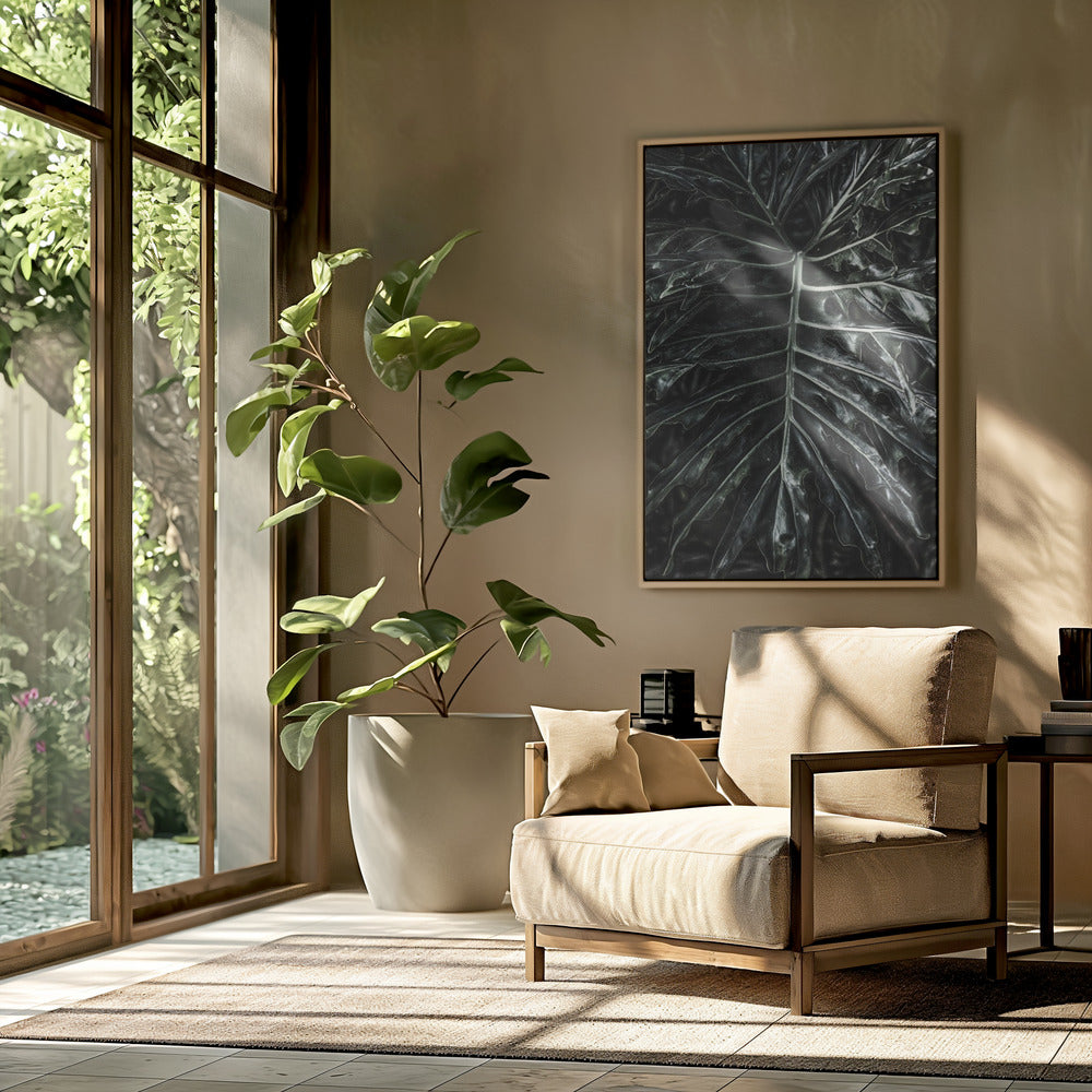 Dark Leaf Elegance | Poster