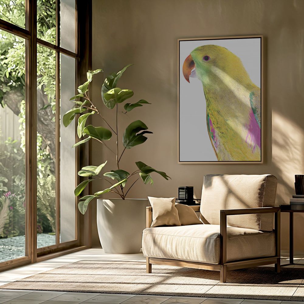 Vibrant Parrot Profile | Poster
