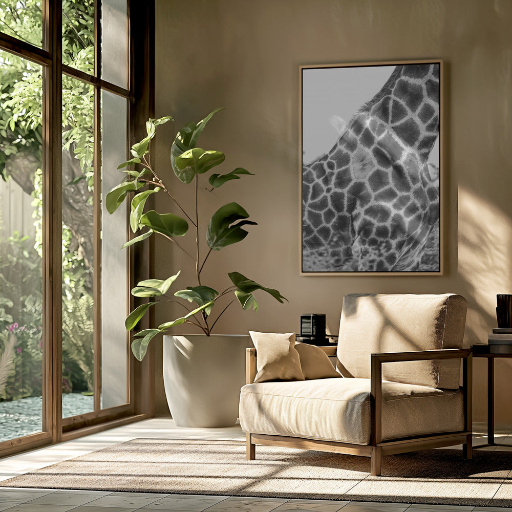 Intricate Patterns Of A Giraffe's Skin | Poster