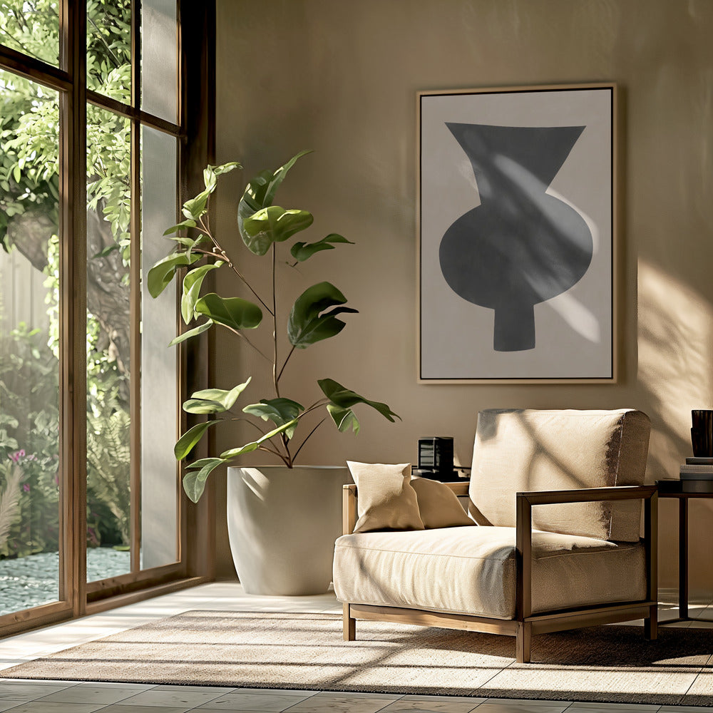Abstract Vase Silhouette | Poster
