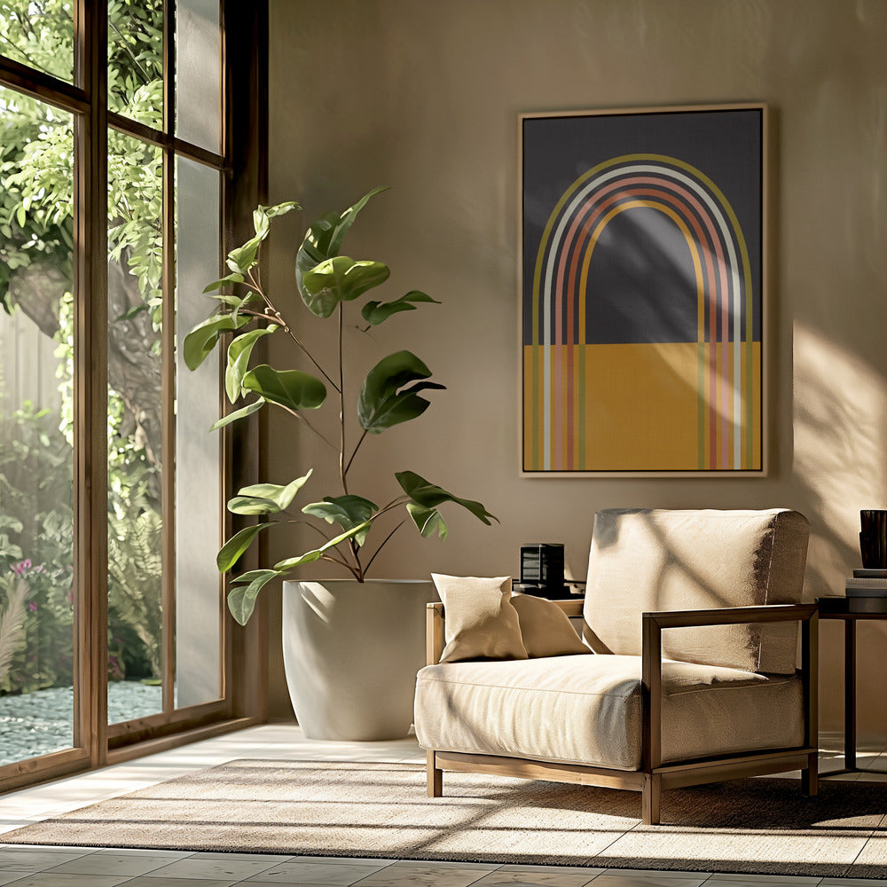 Geo Shapes Fall 21 Rainbow Arc | Poster