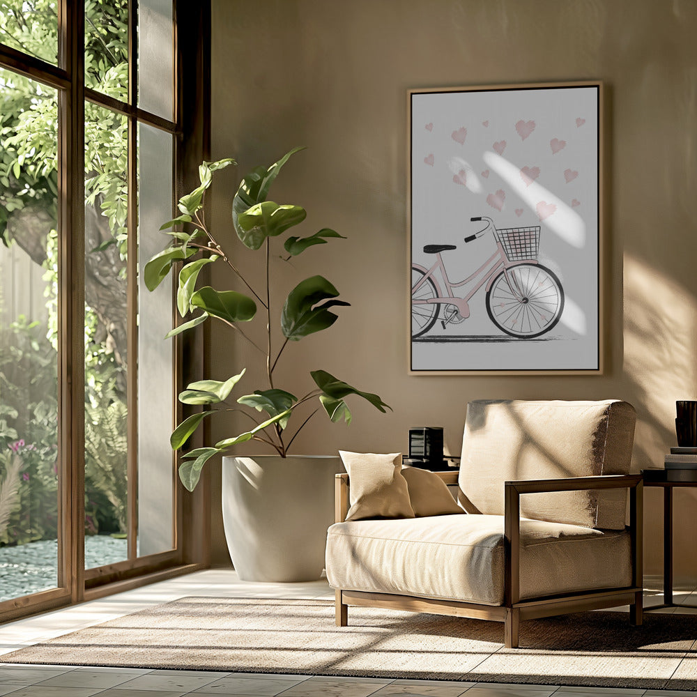 Bike with Hearts | Poster
