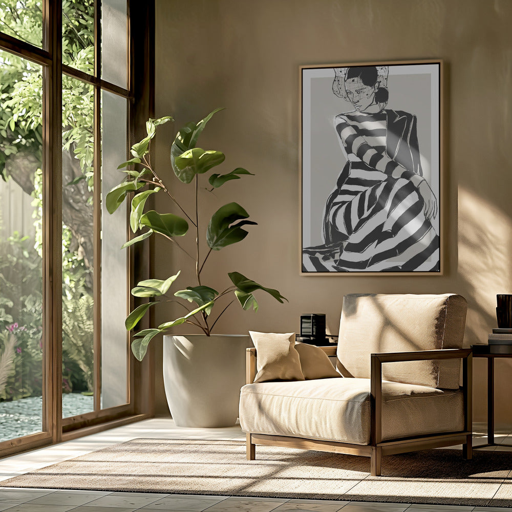 Striped Elegance | Poster