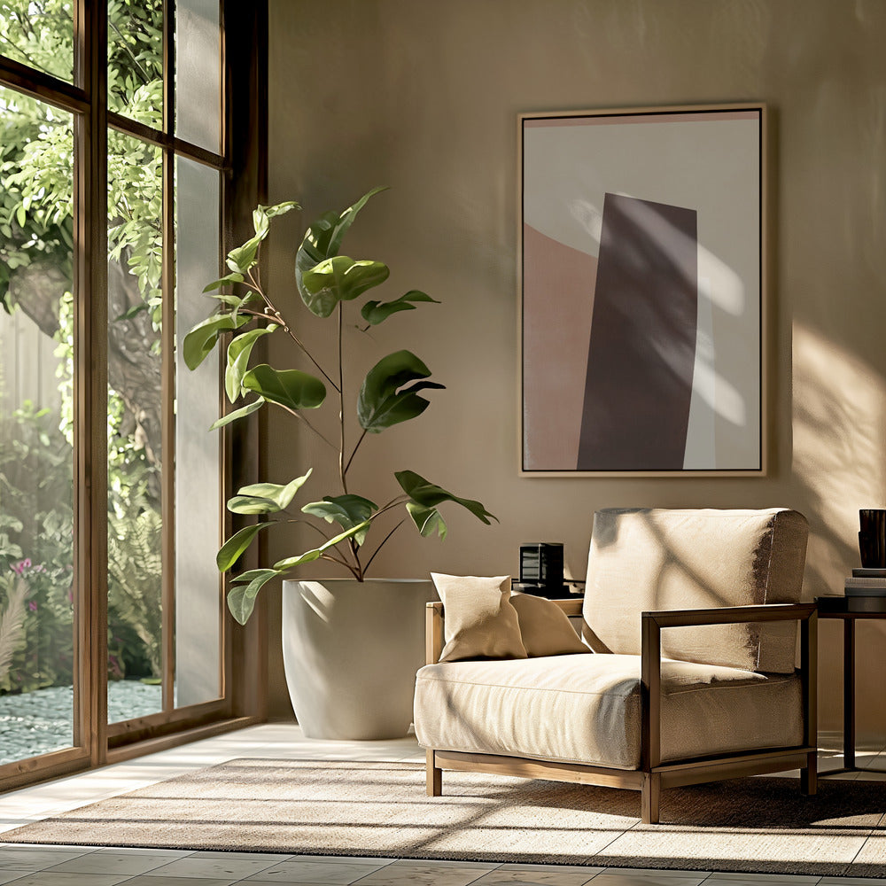 Geometric Shapes in Earthy Tones | Poster
