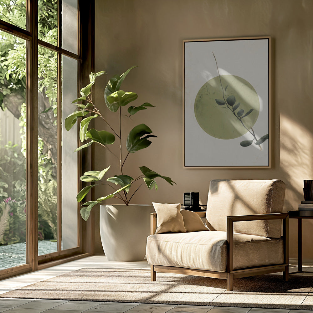 Green Serenity Circle | Poster