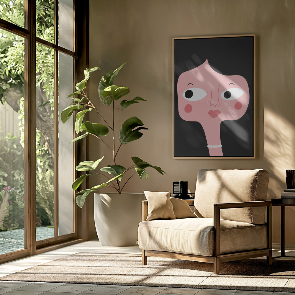 Quirky Pink Face | Poster