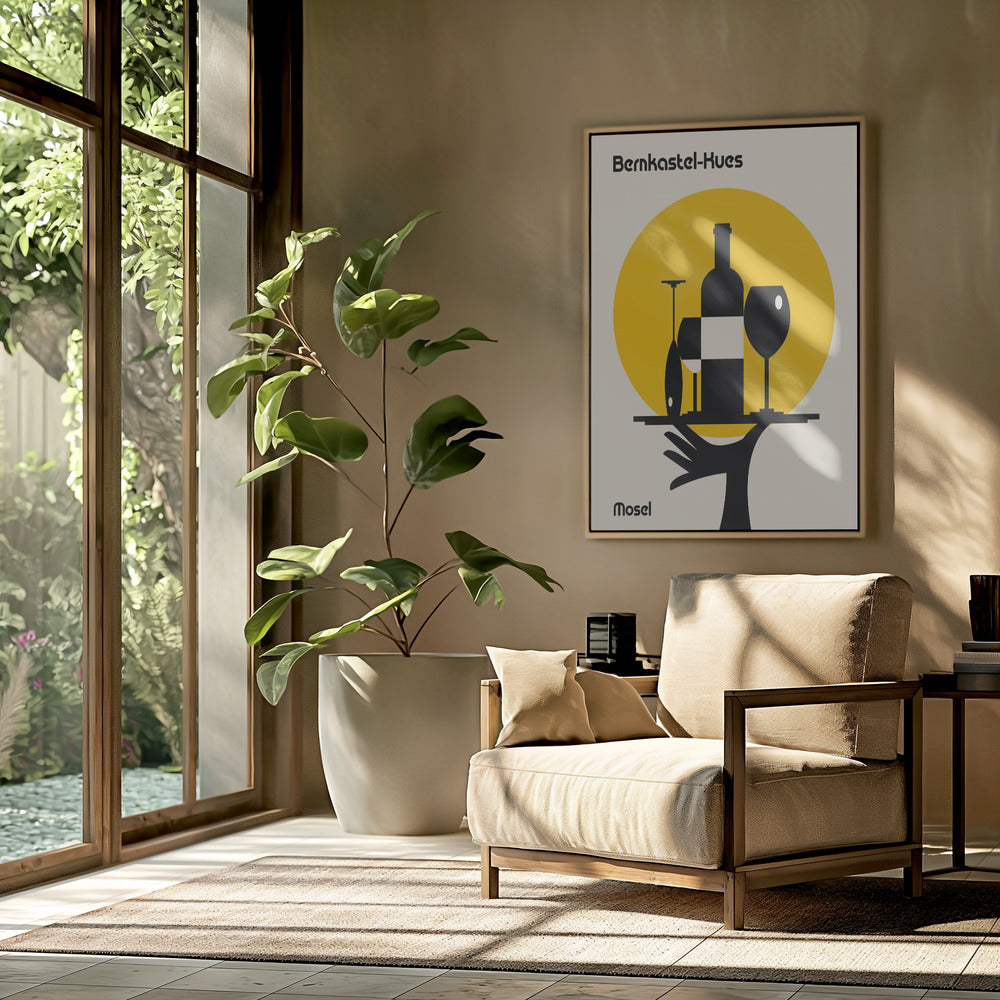 Mosel Wine Minimalist Print | Poster