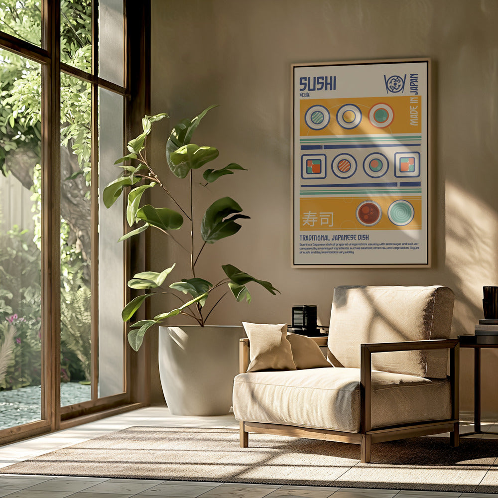 Sushi Japanese Food Print | Poster