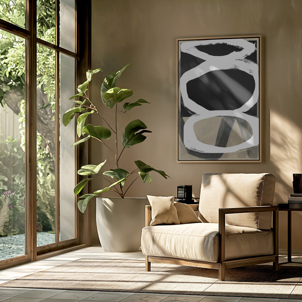 Bold Black On White No4 | Poster