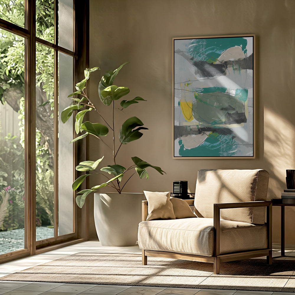 Contemporary Green No1 | Poster
